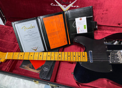 NEW! Fender Custom Shop Flamethrower Telecaster Custom - NOS - Modern Specs - Texas Special Pick-Ups - AAAA Flamed Neck - Black Sparkle - Authorized Dealer - 7.5lbs - G07234