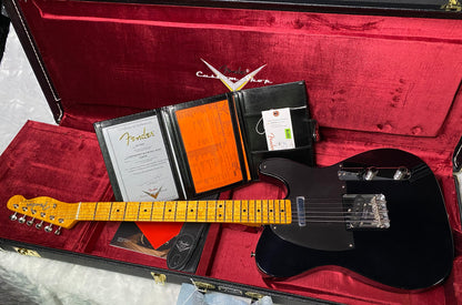 NEW! Fender Custom Shop Flamethrower Telecaster Custom - NOS - Modern Specs - Texas Special Pick-Ups - AAAA Flamed Neck - Black Sparkle - Authorized Dealer - 7.5lbs - G07234