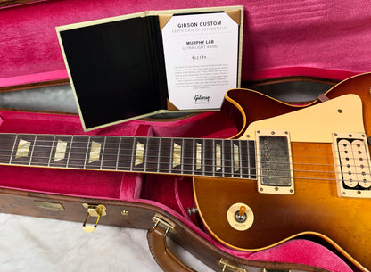 NEW! Gibson Custom Limited Edition 1959 Les Paul Standard Reissue - Birdseye Maple Top - Peach Tea Burst - Light Aged - BOTB Pg 151 - Authorized Dealer - 8.8 lbs - G08025