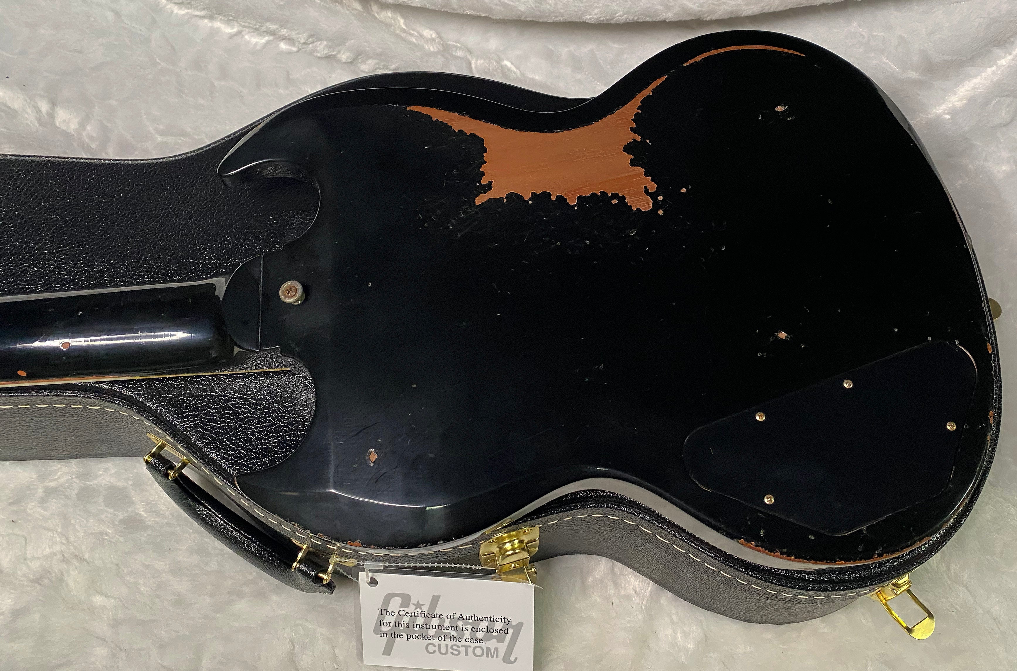 NEW! Gibson Custom Shop SG Custom Batwing P-90 - Murphy Lab Heavy Aged - Ebony Finish - Authorized Dealer - 7.65 lbs - G07239