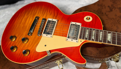 NEW! Gibson Custom 1960 Les Paul Standard Reissue VOS - Tangerine Burst - Only 8.35 lbs - Super Wide Monster Quilt / Flame Top - Authorized Dealer - G07934