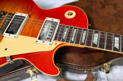NEW! Gibson Custom 1960 Les Paul Standard Reissue VOS - Tangerine Burst - Only 8.35 lbs - Super Wide Monster Quilt / Flame Top - Authorized Dealer - G07934
