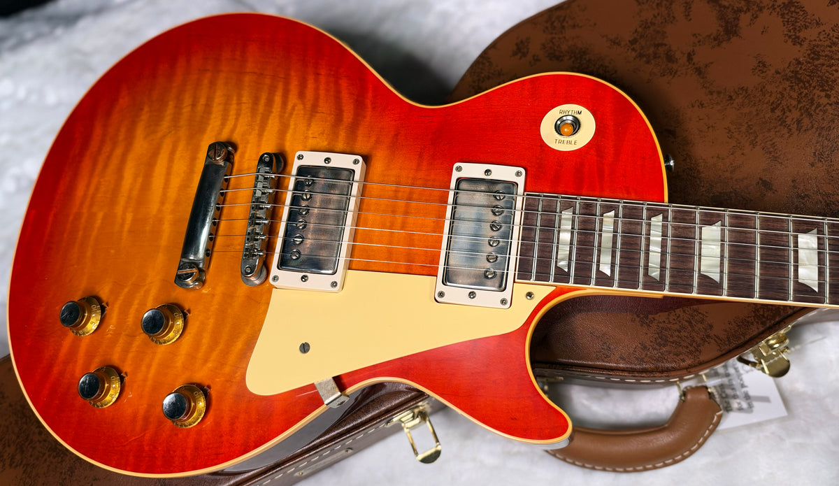 NEW! Gibson Custom 1960 Les Paul Standard Reissue VOS - Tangerine Burst - Only 8.35 lbs - Super Wide Monster Quilt / Flame Top - Authorized Dealer - G07934