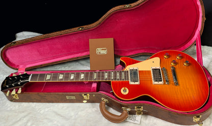 NEW! Gibson Custom 1960 Les Paul Standard Reissue VOS - Tangerine Burst - Only 8.35 lbs - Super Wide Monster Quilt / Flame Top - Authorized Dealer - G07934