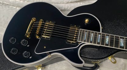 NEW! Gibson Custom Les Paul Custom Long Scale Electric Guitar - Ebony - Authorized Dealer - 10.6 lbs WOW - G07238