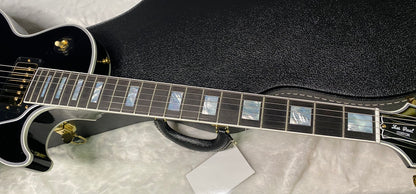 NEW! Gibson Custom Les Paul Custom Long Scale Electric Guitar - Ebony - Authorized Dealer - 10.6 lbs WOW - G07238