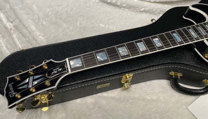 NEW! Gibson Custom Les Paul Custom Long Scale Electric Guitar - Ebony - Authorized Dealer - 10.6 lbs WOW - G07238