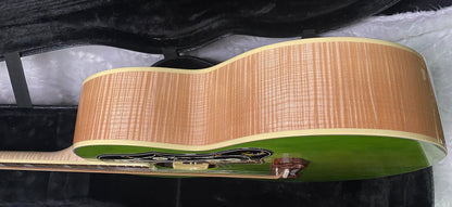 NEW ! Gibson SJ-200 Standard - Custom Shop - Dealer Select - Super RARE - Green Top - Authorized Dealer - AAAAA Flamed Natural Maple Back & Sides - G07241