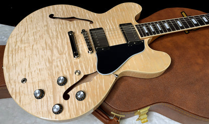 NEW ! Gibson ES-335 Block Inlay - Absolutely Beautiful Figured Natural Maple - Authorized Dealer - 8.8 lbs - G08083