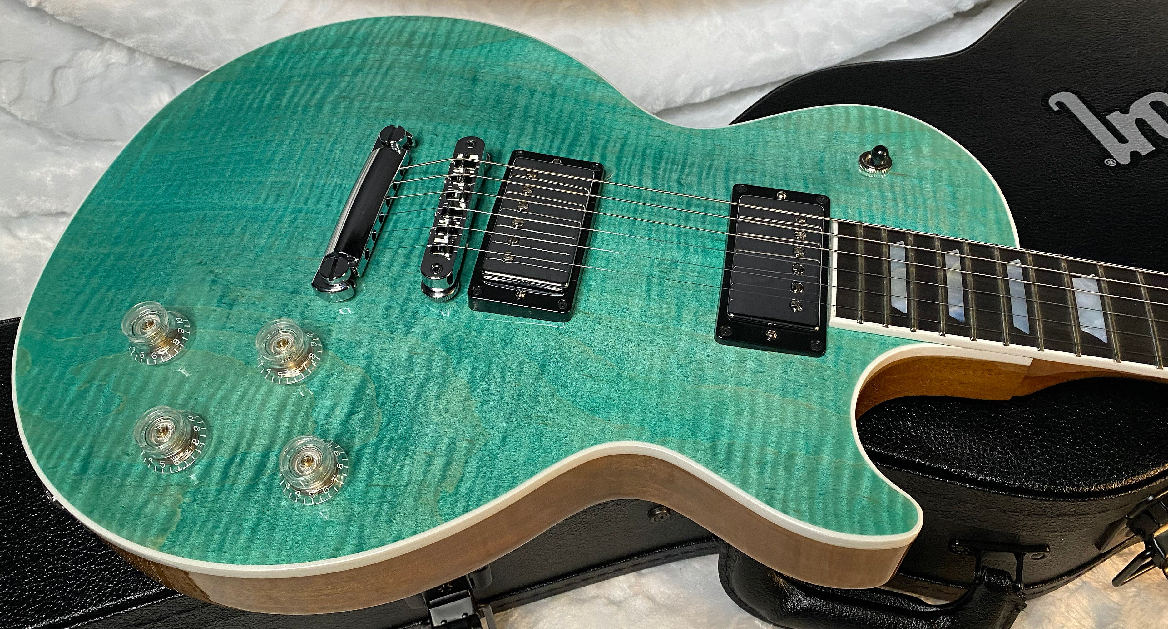 NEW! Gibson Les Paul Modern Figured - Seafoam Green - Authorized Dealer - Only 8lbs - G05823