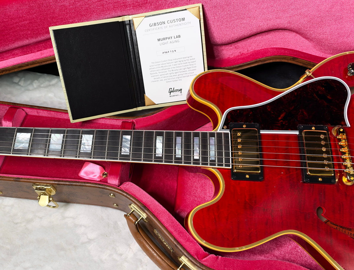 NEW! Gibson Custom 1960 ES-355 Reissue - Sixties Cherry, Light Aged- Authorized Dealer - In-Stock! 8.1lbs - G08031