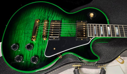 NEW! Gibson Dealer Select Custom Shop Les Paul Custom Green Widow AAA Figured Flame Top - Authorized Dealer - 9.9 lbs - G07917
