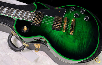 NEW! Gibson Dealer Select Custom Shop Les Paul Custom Green Widow AAA Figured Flame Top - Authorized Dealer - 9.9 lbs - G07917