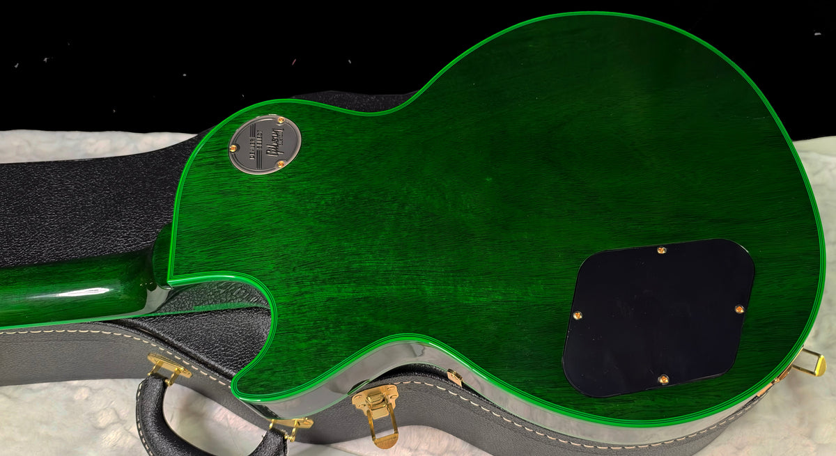 NEW! Gibson Dealer Select Custom Shop Les Paul Custom Green Widow AAA Figured Flame Top - Authorized Dealer - 9.9 lbs - G07917