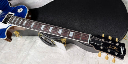 NEW! Gibson Custom Les Paul Standard Electric Guitar - Trans Blue - 9.3lbs - Authorized Dealer - G08015