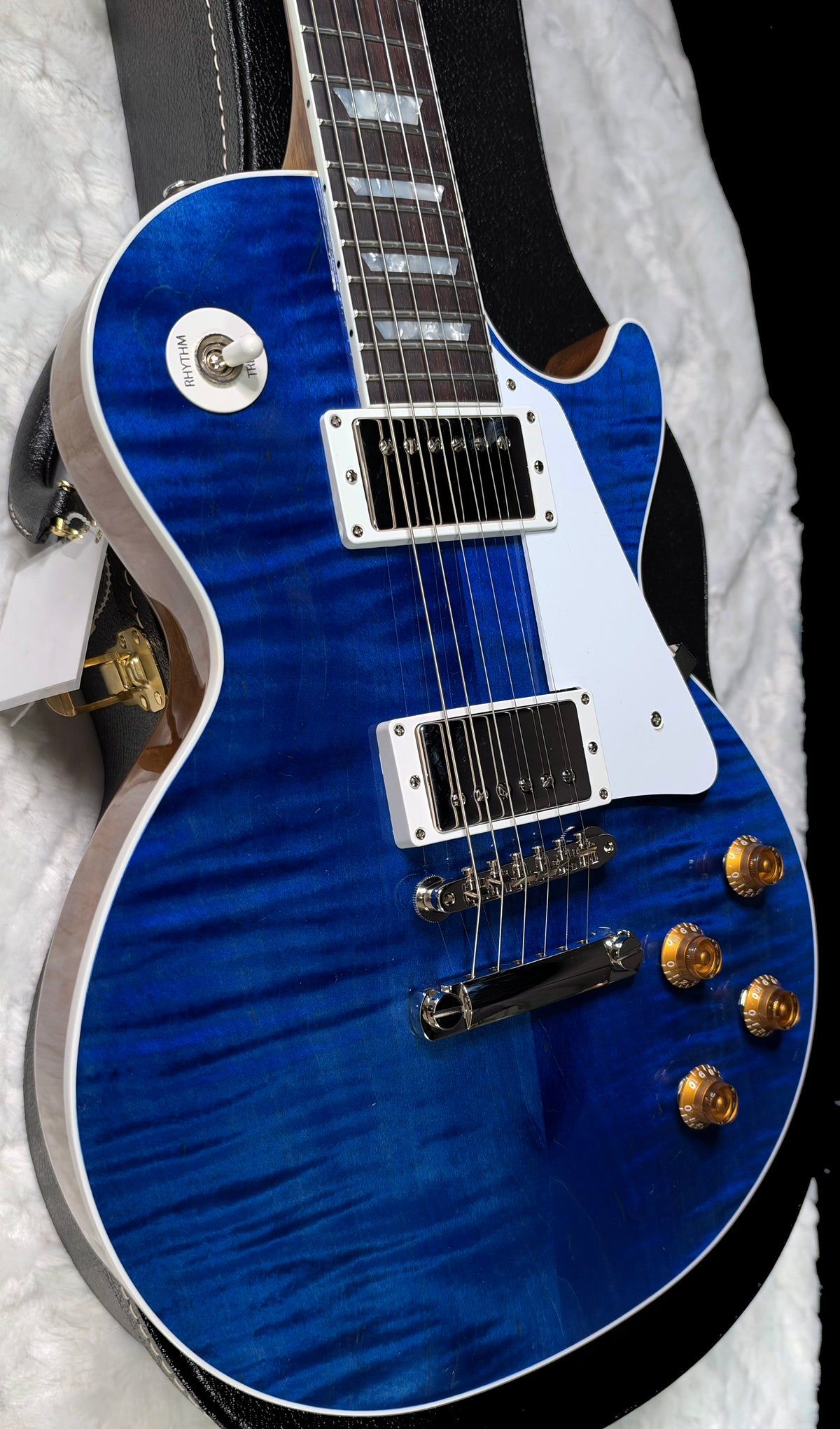 NEW! Gibson Custom Les Paul Standard Electric Guitar - Trans Blue - 9.3lbs - Authorized Dealer - G08015