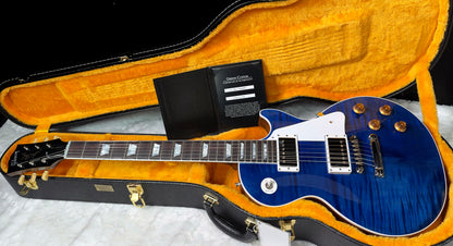 NEW! Gibson Custom Les Paul Standard Electric Guitar - Trans Blue - 9.3lbs - Authorized Dealer - G08015