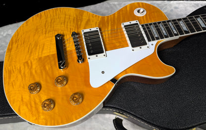 NEW! Gibson Custom Les Paul Standard Electric Guitar - Trans Amber - 9lbs - Authorized Dealer - G07915