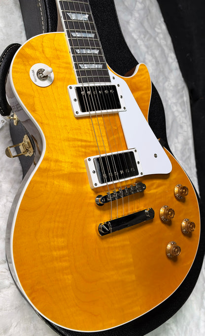 NEW! Gibson Custom Les Paul Standard Electric Guitar - Trans Amber - 9lbs - Authorized Dealer - G07915
