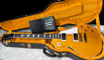 NEW! Gibson Custom Les Paul Standard Electric Guitar - Trans Amber - 9lbs - Authorized Dealer - G07915