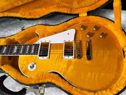 NEW! Gibson Custom Les Paul Standard Electric Guitar - Trans Amber - 9lbs - Authorized Dealer - G07915