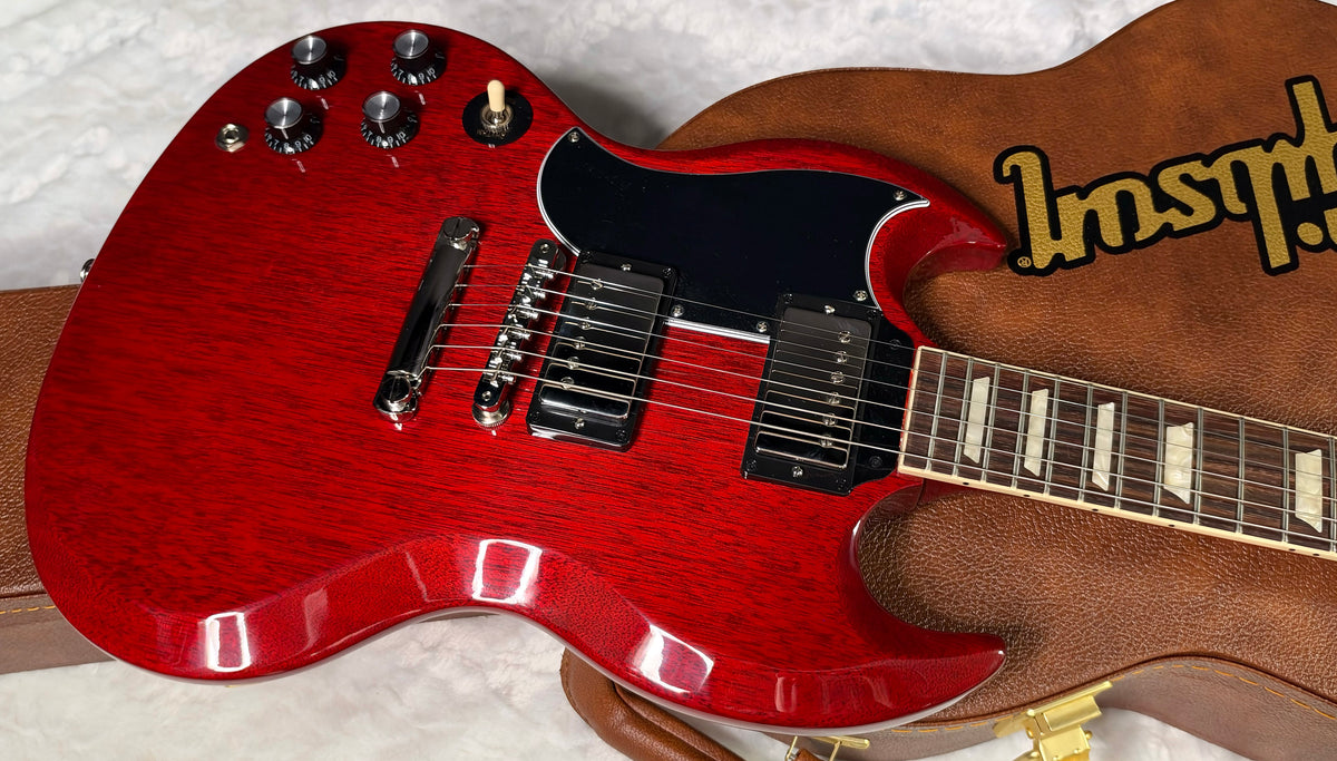 NEW ! Gibson SG Standard '61 Stop Bar Left Handed - Vintage Cherry - 6.3 lbs - Authorized Dealer - G08040