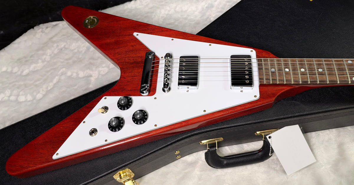 NEW! Gibson Custom 1971 Flying V Medallion Reissue Electric Guitar - Medallion Cherry - Authorized Dealer - Ultra RARE! Dealer Select - 6.4 lbs - G07912