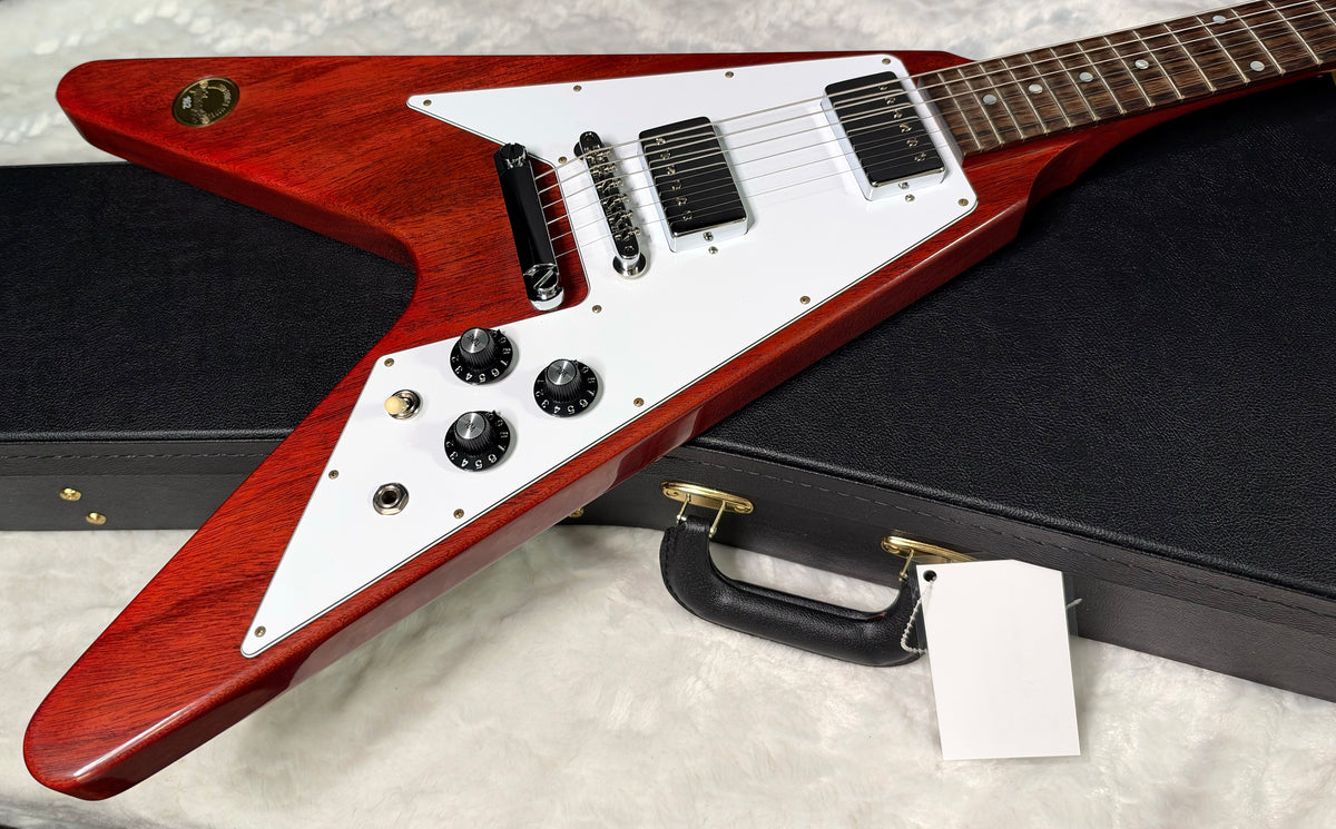 NEW! Gibson Custom 1971 Flying V Medallion Reissue Electric Guitar - Medallion Cherry - Authorized Dealer - Ultra RARE! Dealer Select - 6.4 lbs - G07912