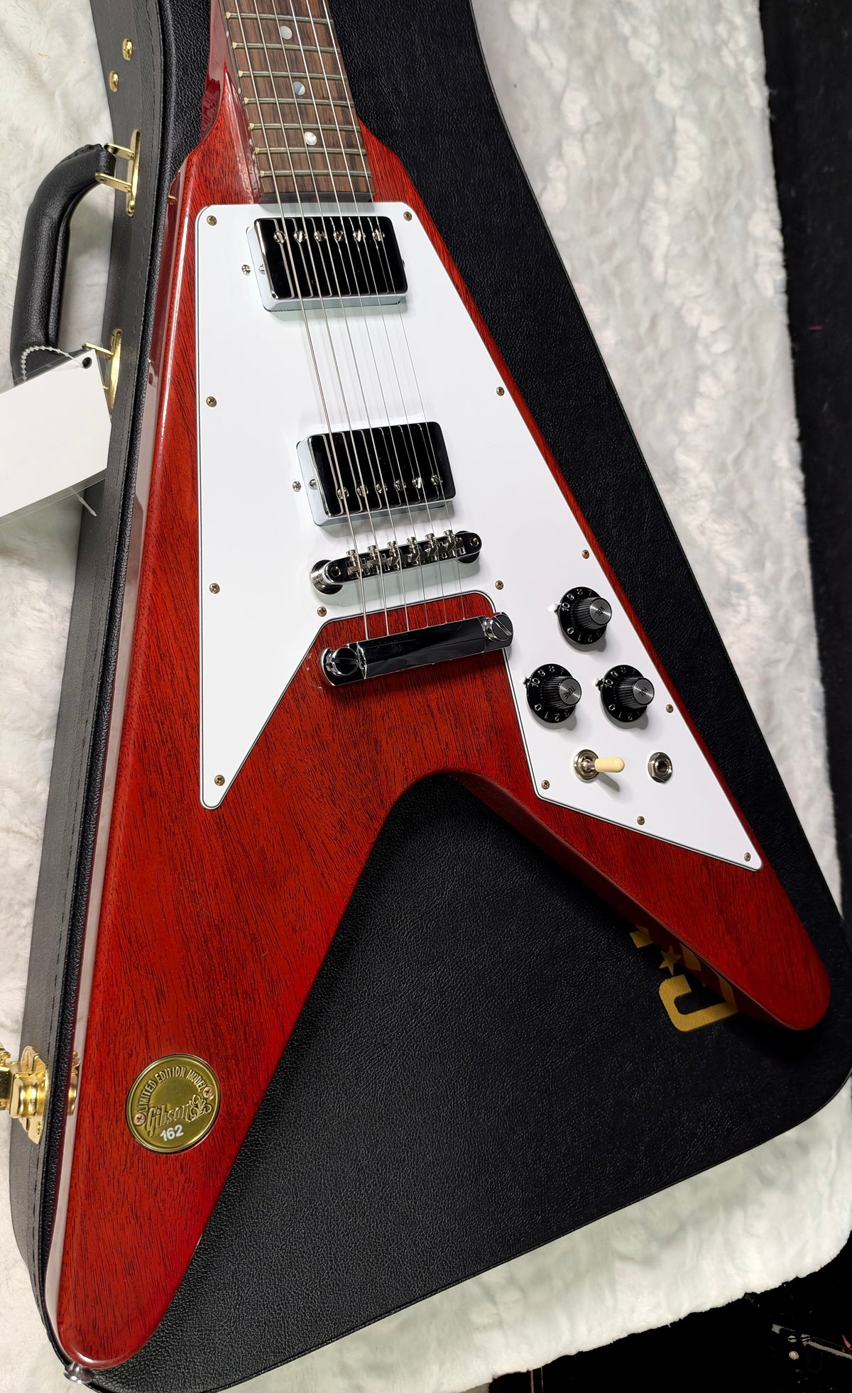 NEW! Gibson Custom 1971 Flying V Medallion Reissue Electric Guitar - Medallion Cherry - Authorized Dealer - Ultra RARE! Dealer Select - 6.4 lbs - G07912