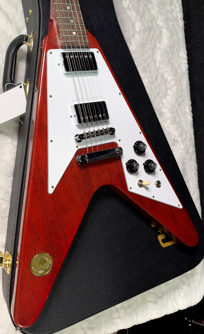 NEW! Gibson Custom 1971 Flying V Medallion Reissue Electric Guitar - Medallion Cherry - Authorized Dealer - Ultra RARE! Dealer Select - 6.4 lbs - G07912