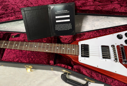 NEW! Gibson Custom 1971 Flying V Medallion Reissue Electric Guitar - Medallion Cherry - Authorized Dealer - Ultra RARE! Dealer Select - 6.4 lbs - G07912