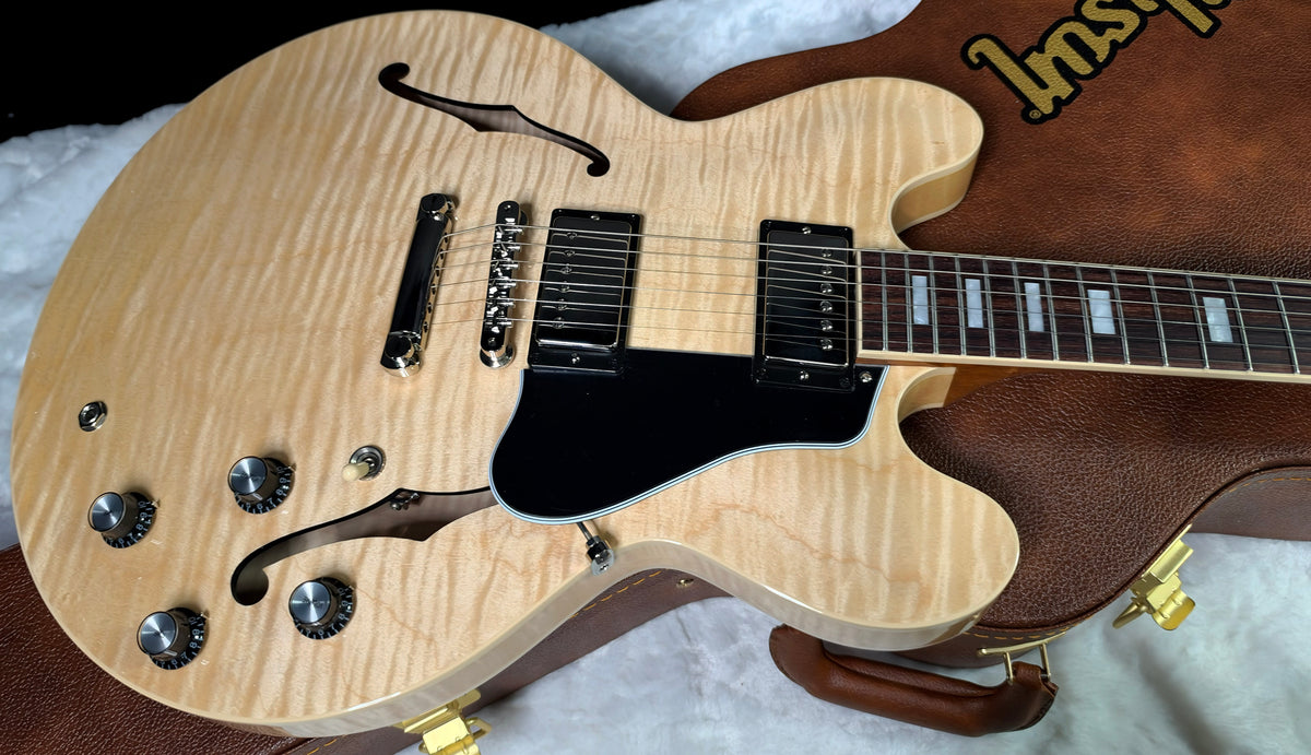 NEW ! Gibson ES-335 Block Inlay - Figured Natural - Authorized Dealer - Beautiful Maple - 8.6 lbs - G08050