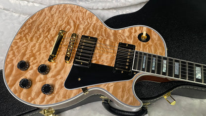 NEW! Gibson Dealer Select Custom Shop Les Paul Custom AAAAA Quilt 5AQ - Natural - Authorized Dealer - WOW! 9.8 lbs - G07266