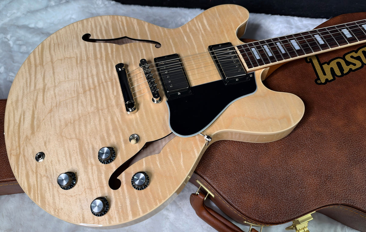 NEW ! Gibson ES-335 Block Inlay - Figured Natural - Authorized Dealer - Beautiful Maple - 8.6 lbs - G08050