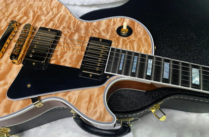 NEW! Gibson Dealer Select Custom Shop Les Paul Custom AAAAA Quilt 5AQ - Natural - Authorized Dealer - WOW! 9.8 lbs - G07266