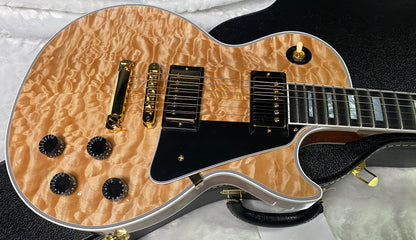 NEW! Gibson Dealer Select Custom Shop Les Paul Custom AAAAA Quilt 5AQ - Natural - Authorized Dealer - WOW! 9.8 lbs - G07266