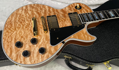 NEW! Gibson Dealer Select Custom Shop Les Paul Custom AAAAA Quilt 5AQ - Natural - Authorized Dealer - WOW! 9.8 lbs - G07266
