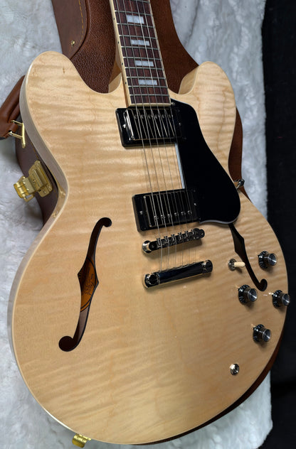 NEW ! Gibson ES-335 Block Inlay - Figured Natural - Authorized Dealer - Beautiful Maple - 8.6 lbs - G08050