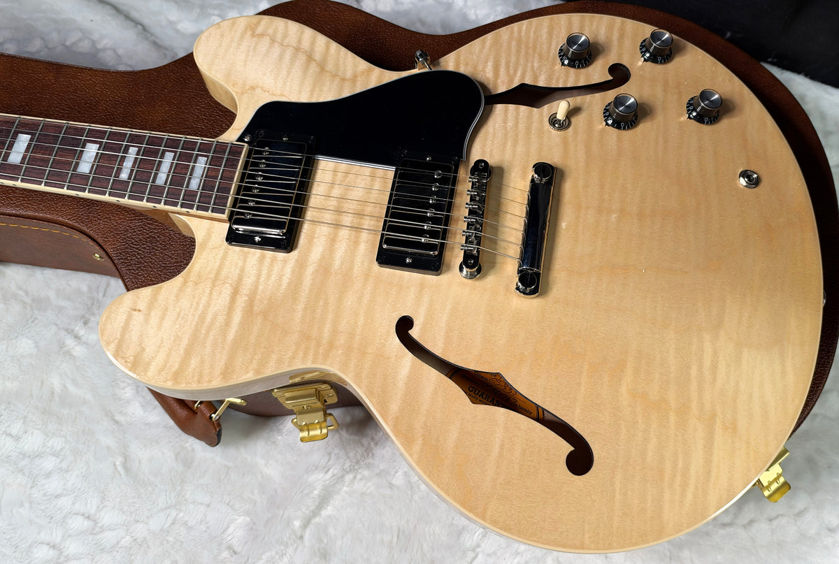 NEW ! Gibson ES-335 Block Inlay - Figured Natural - Authorized Dealer - Beautiful Maple - 8.6 lbs - G08050
