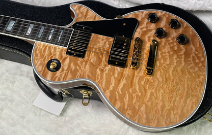 NEW! Gibson Dealer Select Custom Shop Les Paul Custom AAAAA Quilt 5AQ - Natural - Authorized Dealer - WOW! 9.8 lbs - G07266