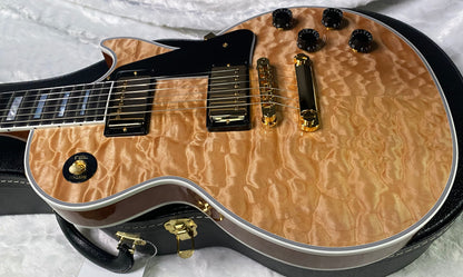 NEW! Gibson Dealer Select Custom Shop Les Paul Custom AAAAA Quilt 5AQ - Natural - Authorized Dealer - WOW! 9.8 lbs - G07266
