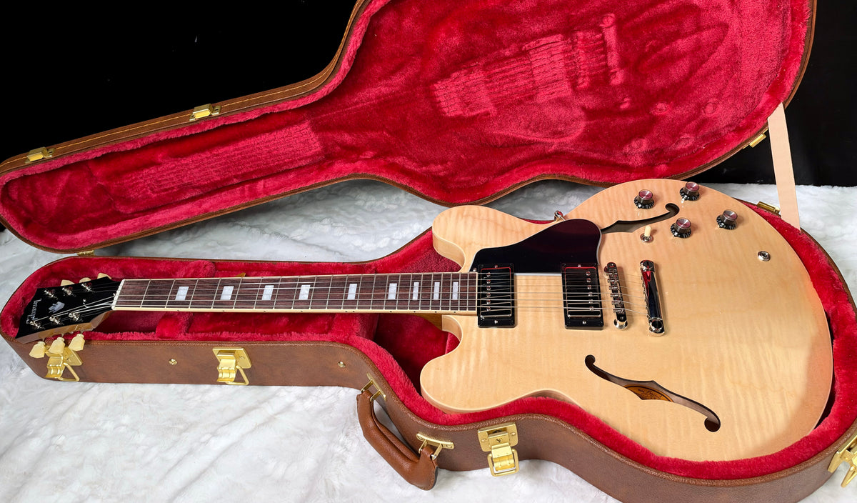 NEW ! Gibson ES-335 Block Inlay - Figured Natural - Authorized Dealer - Beautiful Maple - 8.6 lbs - G08050