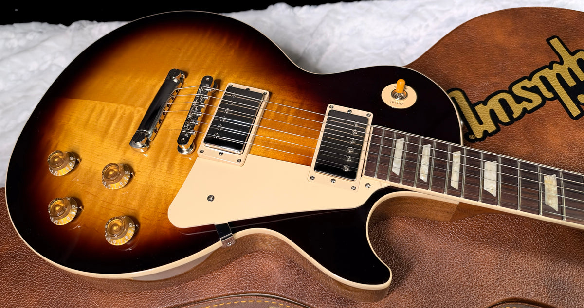 NEW! ! Gibson Les Paul 50's Standard - Tobacco Sunburst - Beautiful Curly Flame Maple Top - Authorized Dealer - 9.2 lbs - G08052