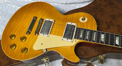 NEW ! Gibson Custom Shop 1959 Les Paul - Lemon Burst VOS - Authorized Dealer - Hand Picked Flame Top - ONLY 8.5 lbs - G07267