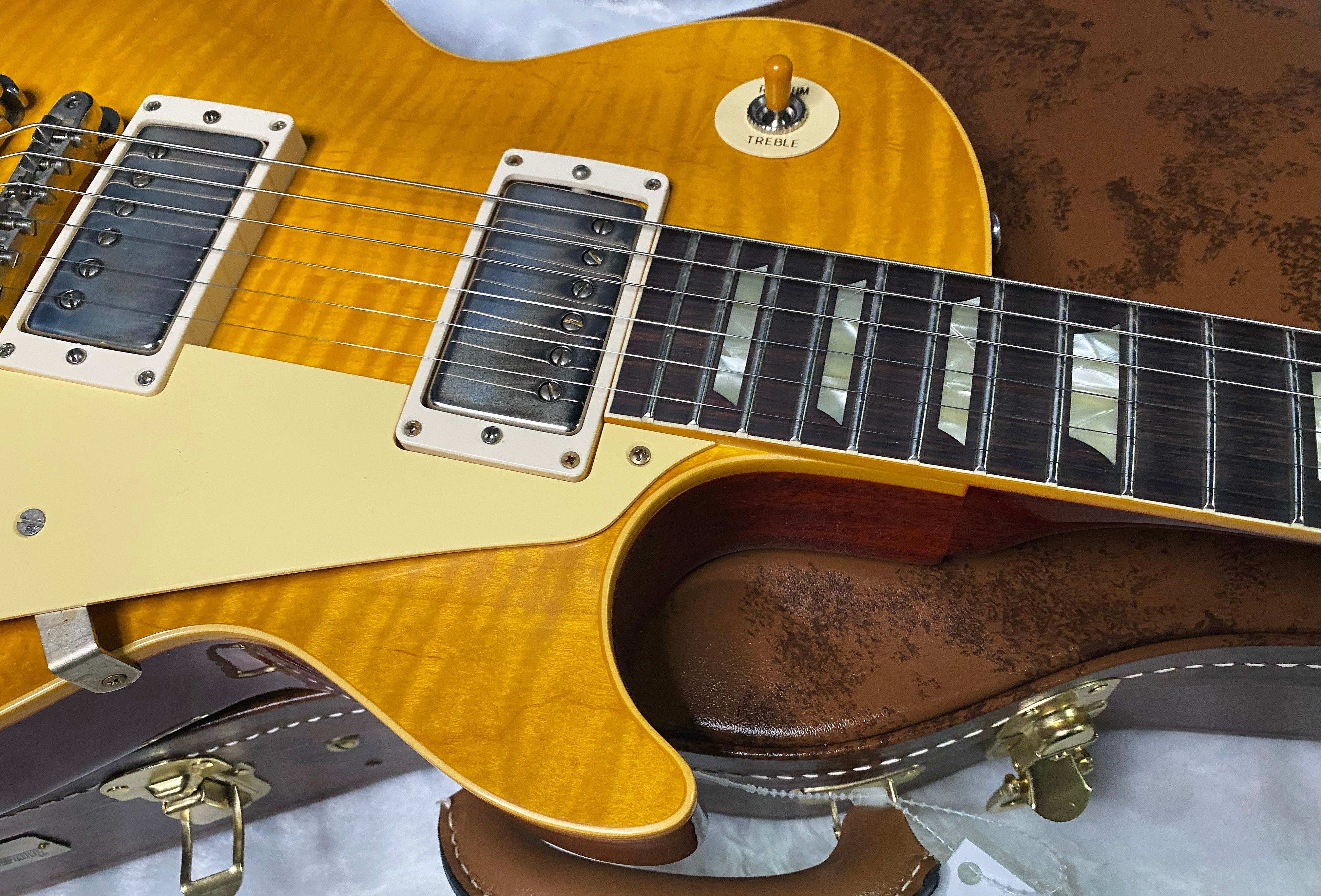 NEW ! Gibson Custom Shop 1959 Les Paul - Lemon Burst VOS - Authorized Dealer - Hand Picked Flame Top - ONLY 8.5 lbs - G07267