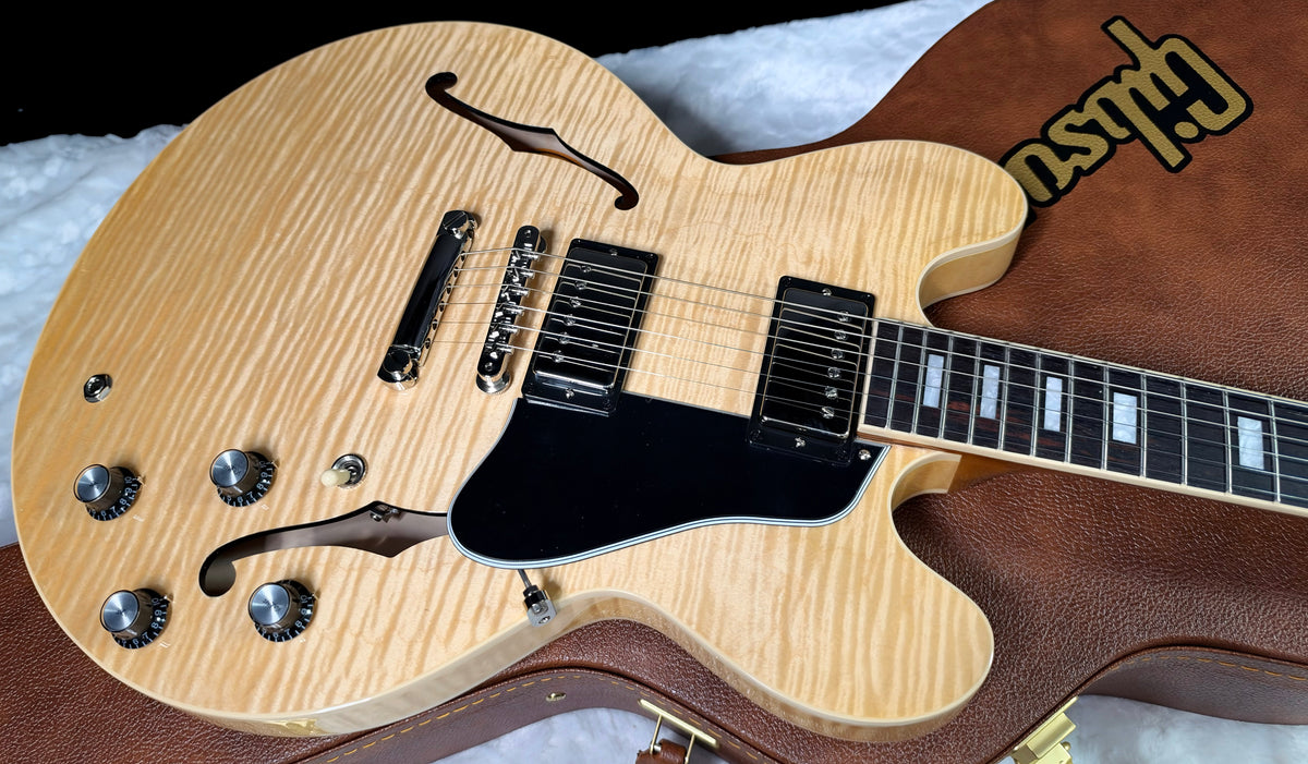 NEW ! Gibson ES-335 Block Inlay - Figured Natural - Authorized Dealer - Beautiful Maple - 8.6 lbs - G08049