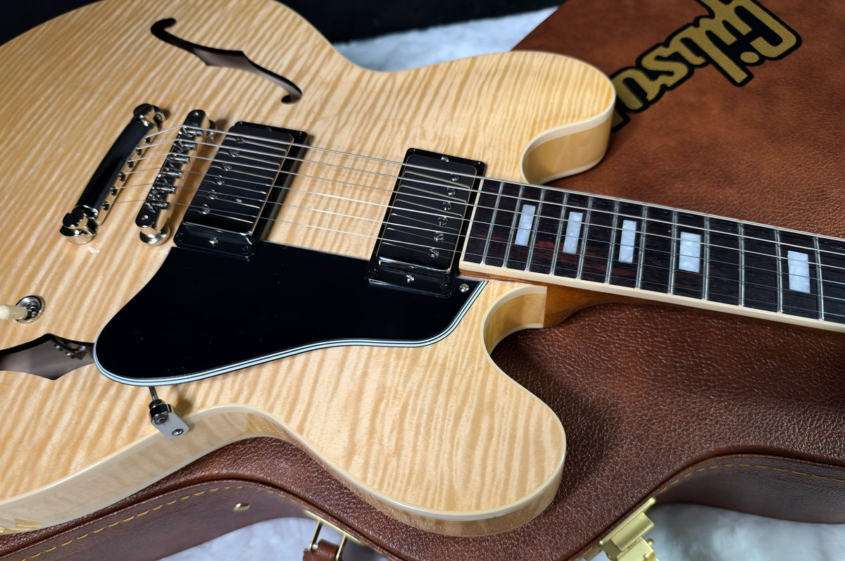 NEW ! Gibson ES-335 Block Inlay - Figured Natural - Authorized Dealer - Beautiful Maple - 8.6 lbs - G08049