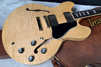 NEW ! Gibson ES-335 Block Inlay - Figured Natural - Authorized Dealer - Beautiful Maple - 8.6 lbs - G08049