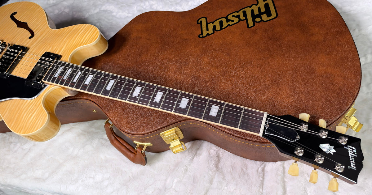 NEW ! Gibson ES-335 Block Inlay - Figured Natural - Authorized Dealer - Beautiful Maple - 8.6 lbs - G08049