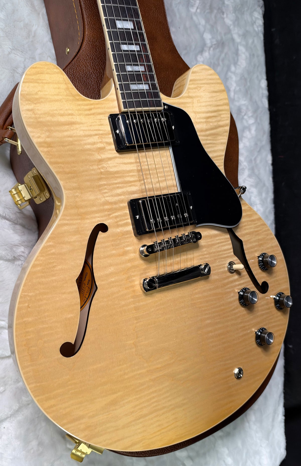 NEW ! Gibson ES-335 Block Inlay - Figured Natural - Authorized Dealer - Beautiful Maple - 8.6 lbs - G08049